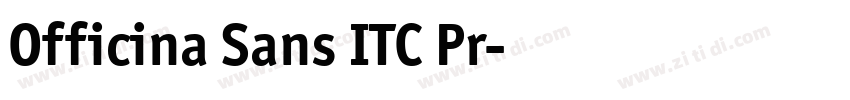 Officina Sans ITC Pr字体转换